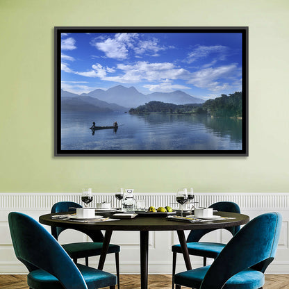 Sun Moon Lake Morning Mist Wall Art