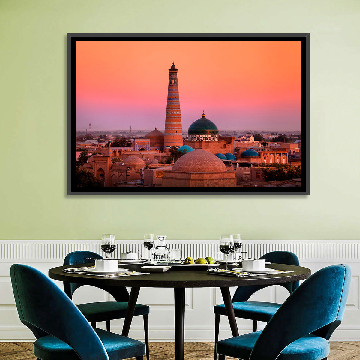 Islam Khoja Minaret, Khiva Wall Art in a room, landscape