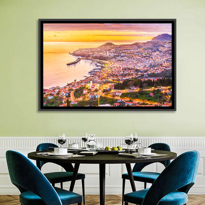 Funchal Harbor at Golden Hour Wall Art