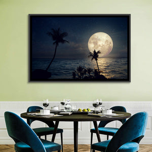 Supermoon Beach Wall Art