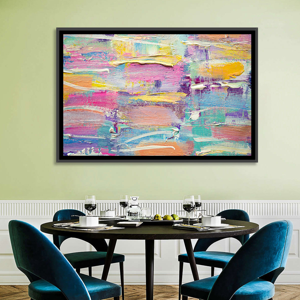 Rough Board Brushstrokes Wall Art