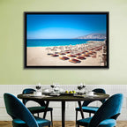 Mango Beach Umbrellas Wall Art