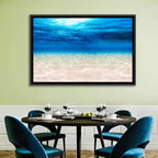Sunlit Sandy Seabed Wall Art