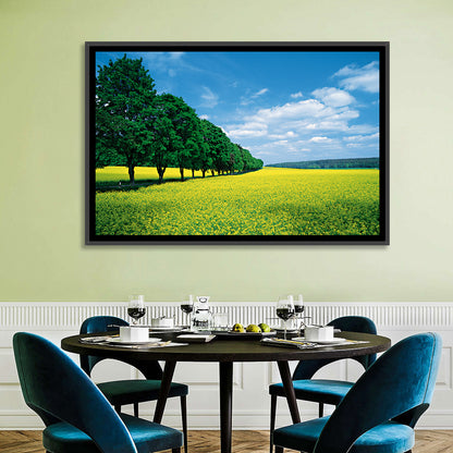 Spring Field of Yellow Flowers Wall Art