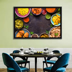 Indian Feast Flat-lay Wall Art