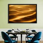 Golden Hour Camel Caravan Wall Art