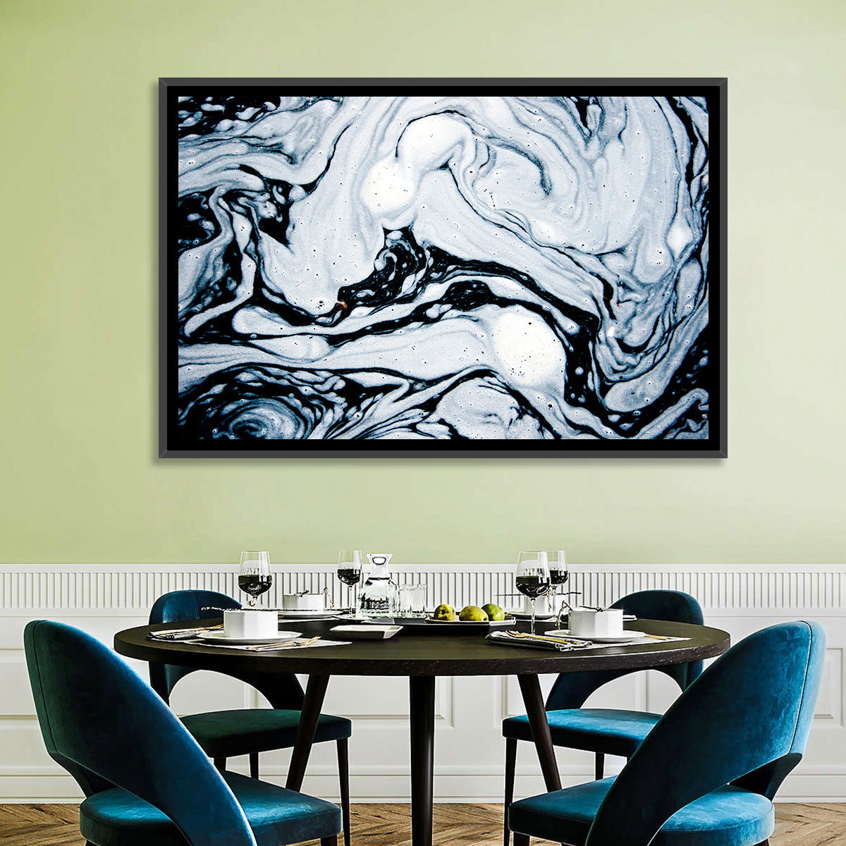 Foam Swirl Abstract Wall Art