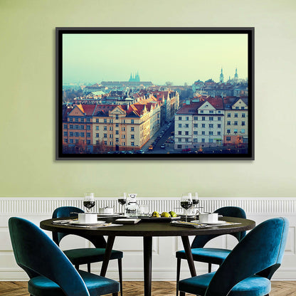 Prague Rooftops with St. Vitus Cathedral Wall Art