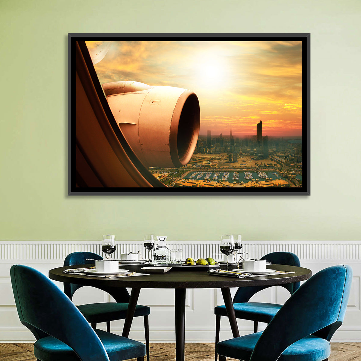 Kuwait City at Golden Hour Wall Art