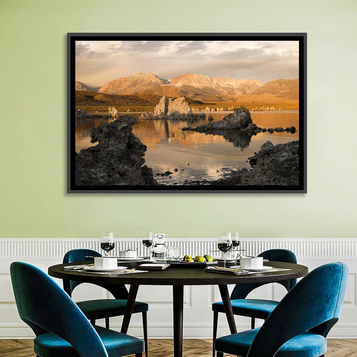 Mono Lake Tufa at Golden Hour Wall Art