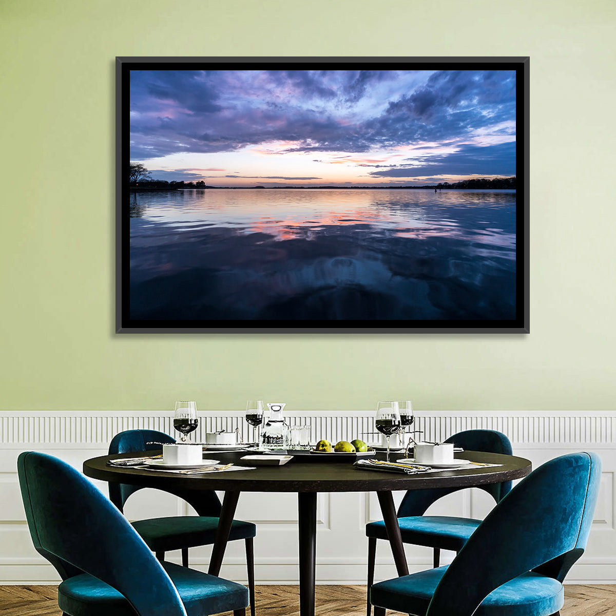 Lake Norman Sunset Reflection Wall Art
