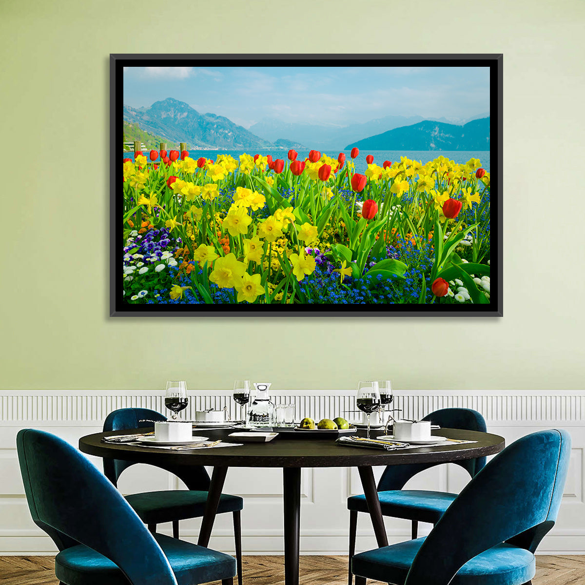 Lake Lucerne Daffodils Wall Art