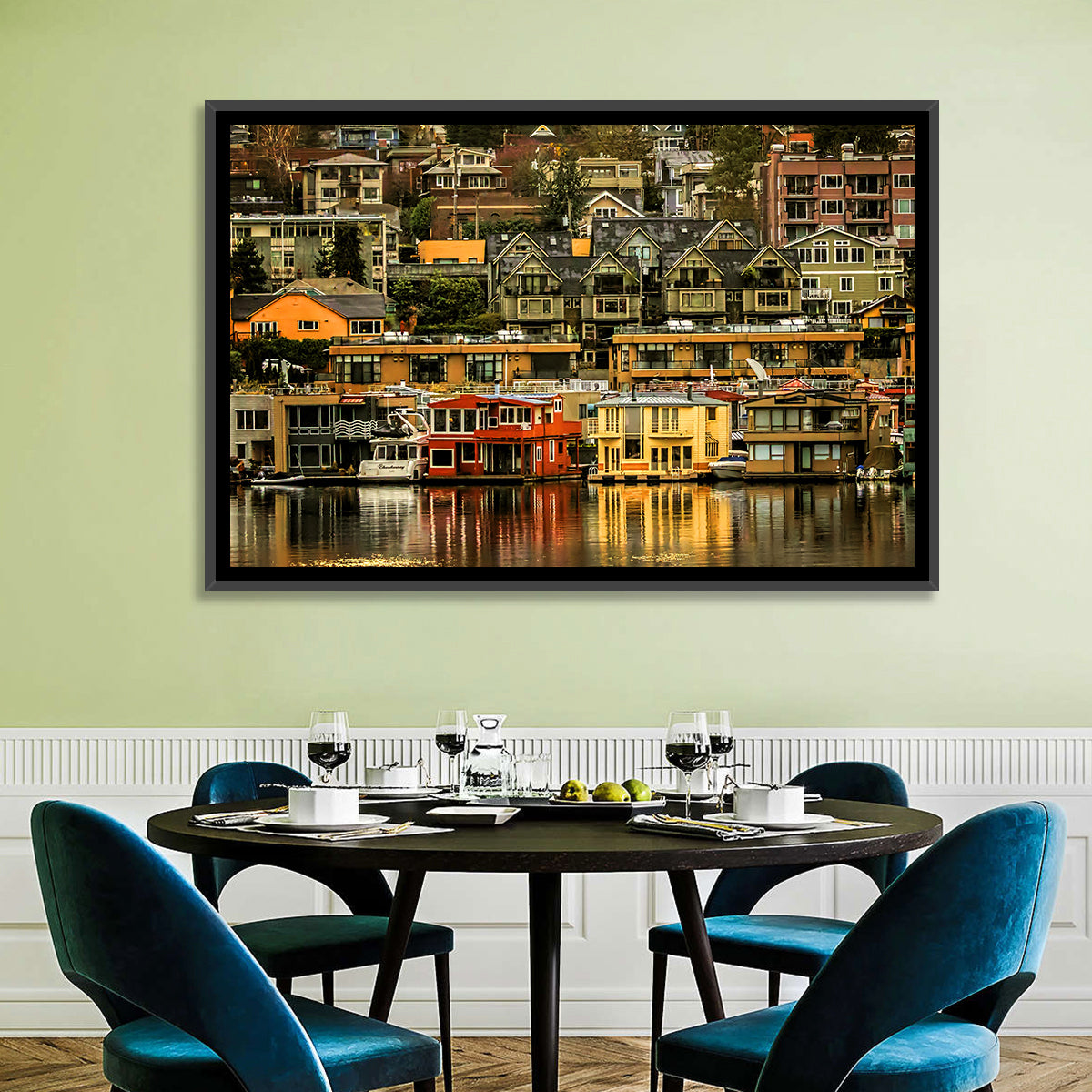 South Lake Union Reflections Wall Art