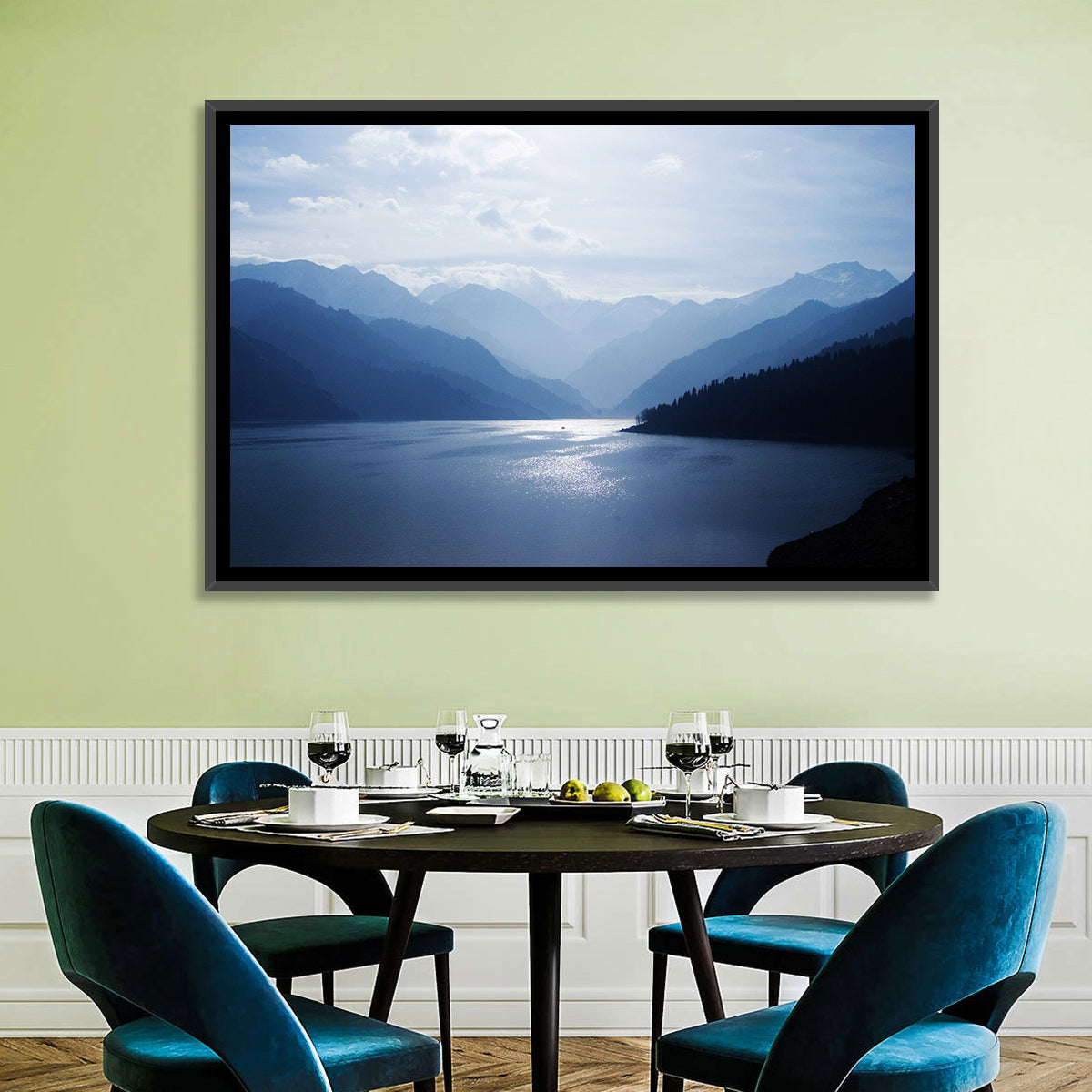 Xinjiang Lakeshore Serenity Wall Art