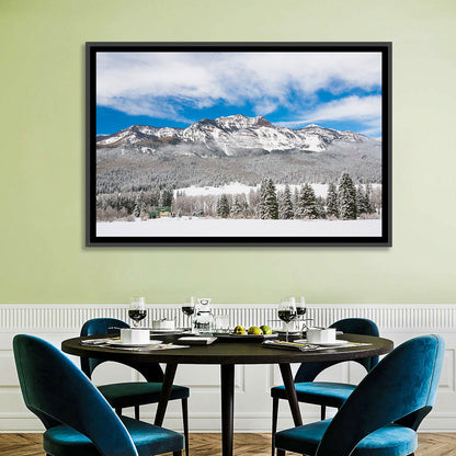 Colorado Snowy Mountain Cabin Wall Art