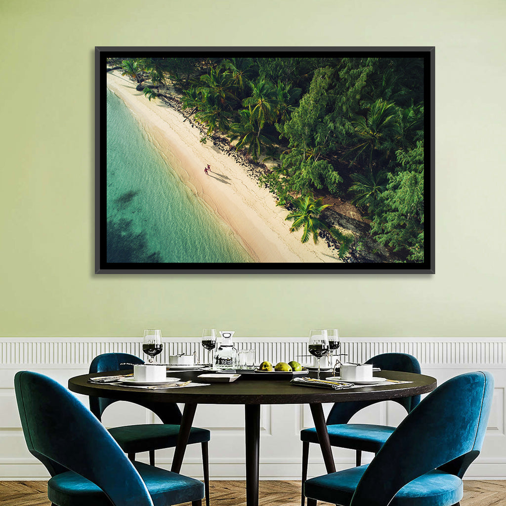 Dominica Beach Aerial, Late Afternoon Wall Art