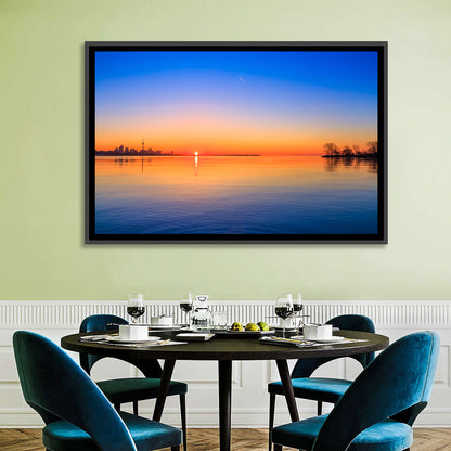 Toronto Sunset Over Lake Ontario Wall Art