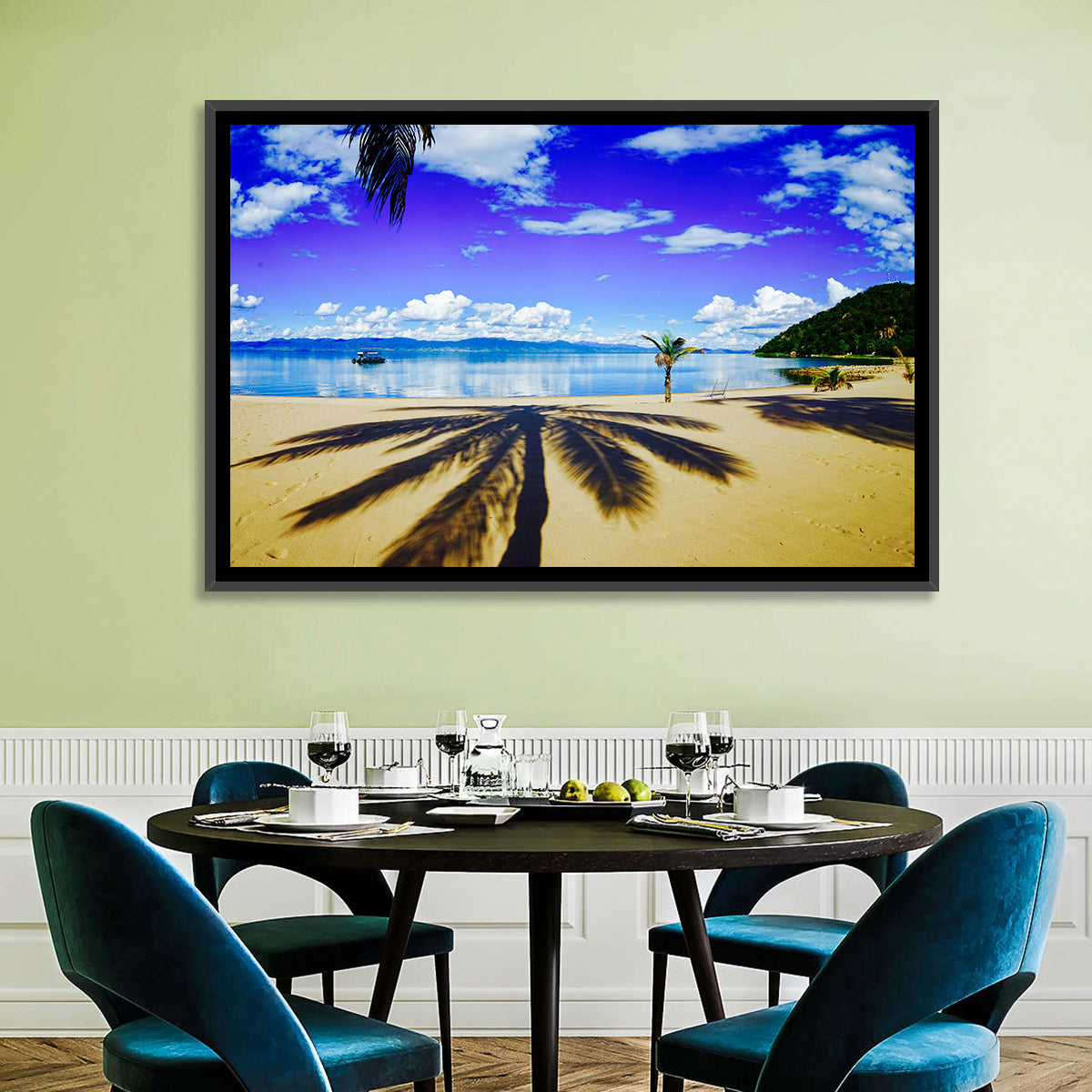 Lake Malawi Palm Shadow Wall Art