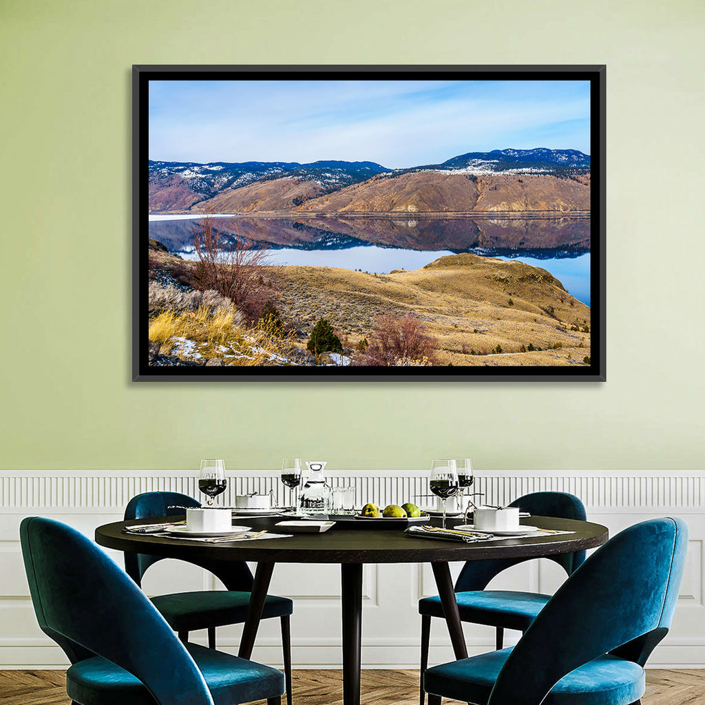 Kamloops Lake Mountain Reflection Wall Art