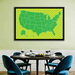 USA Map I Wall Art