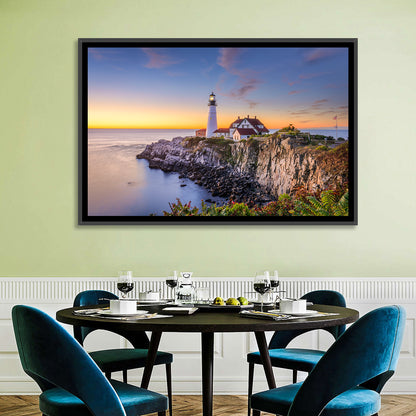 Portland Head Light at Dusk Wall Art