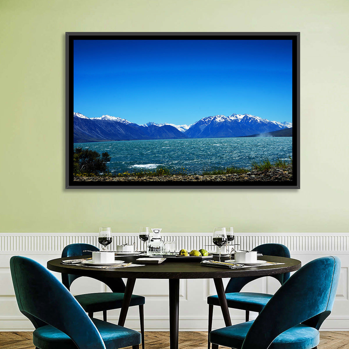 Lake Ohau Snow Peaks Wall Art