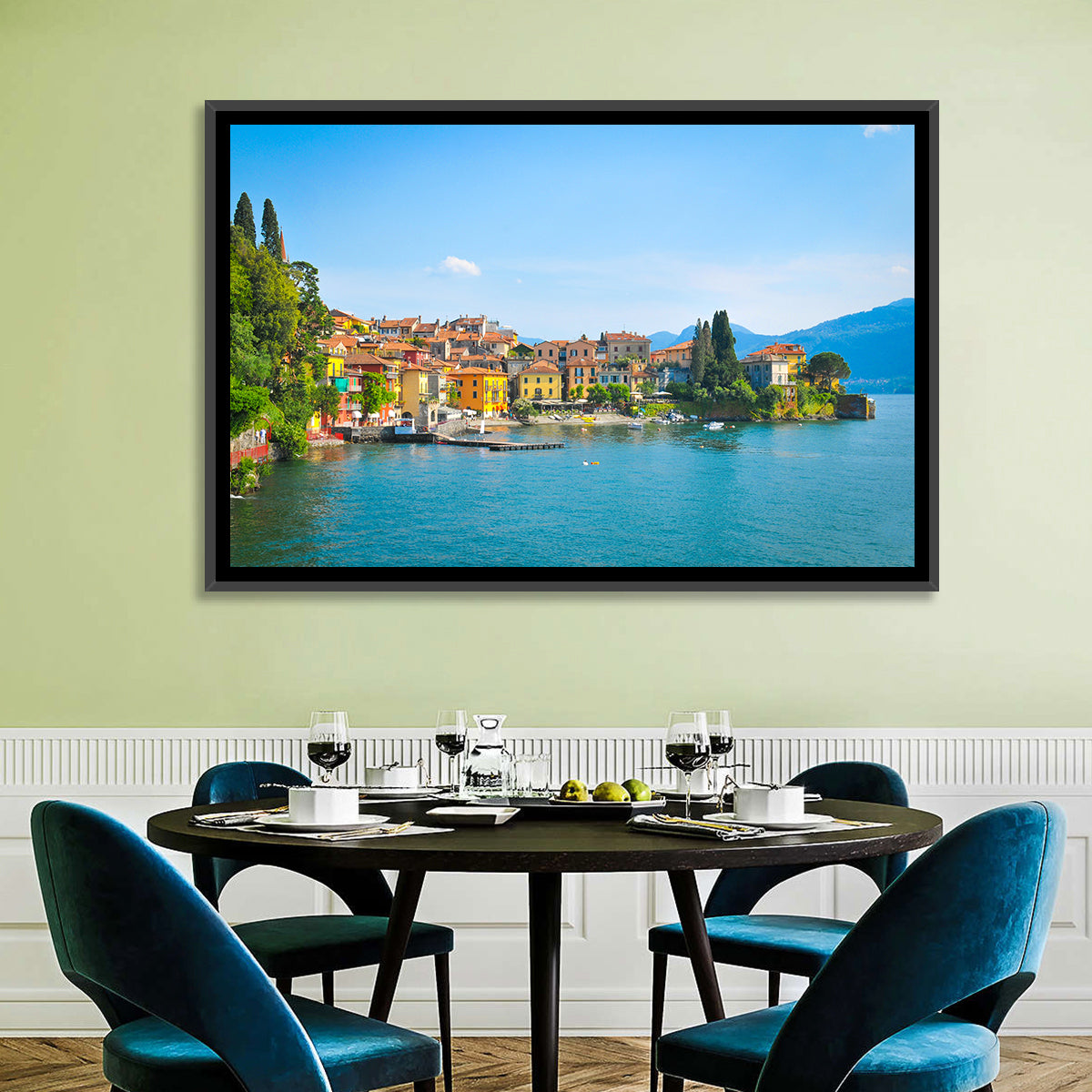 Varenna, Lake Como Wall Art in a room, landscape