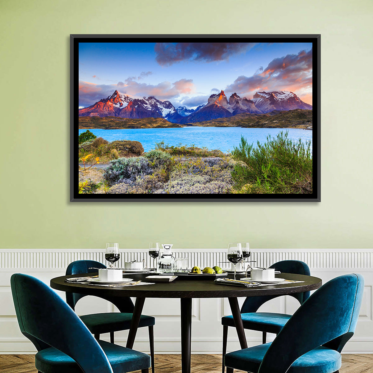Lake Pehoe at Dawn Wall Art