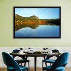 Echo Lake Autumn Reflection Wall Art