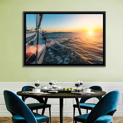 Sunset Sail from Deck Wall Art