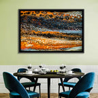 Cosmic River Strata Abstract Pour Wall Art