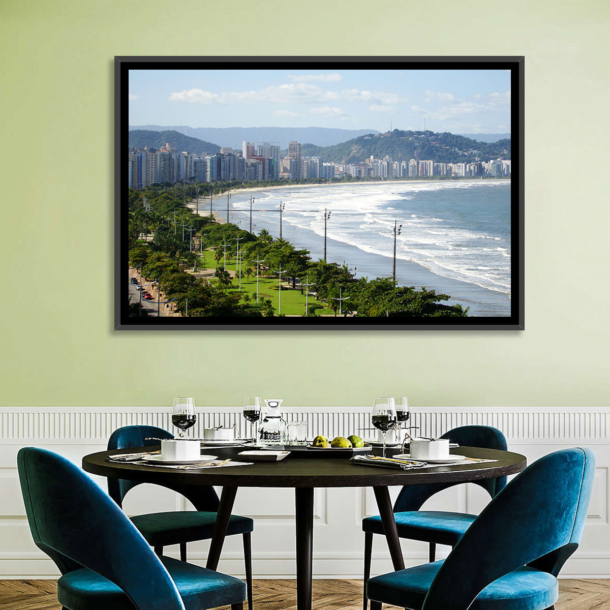 Santos Beach Promenade Wall Art
