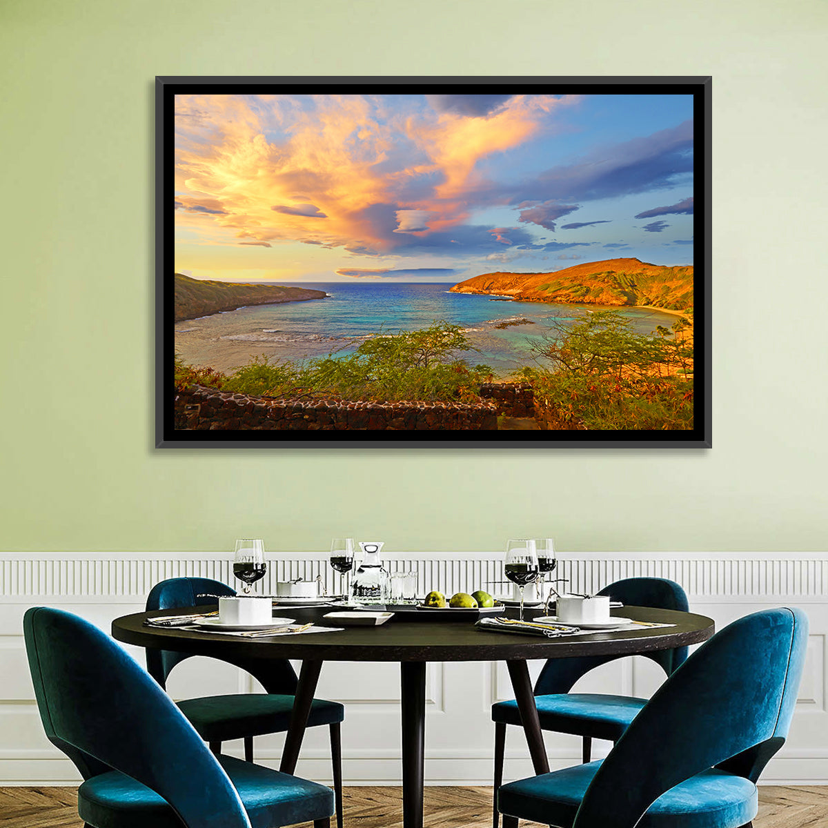 Hanauma Bay Golden Hour Wall Art