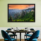 Zhangjiajie Forest at Sunset Wall Art