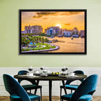 Sarasota Bayfront Sunset Skyline Wall Art