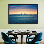 Øresund Bridge at Sunset Wall Art