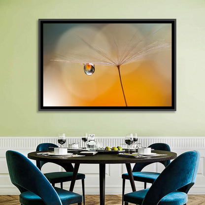 Dandelion Seed with Droplet Wall Art