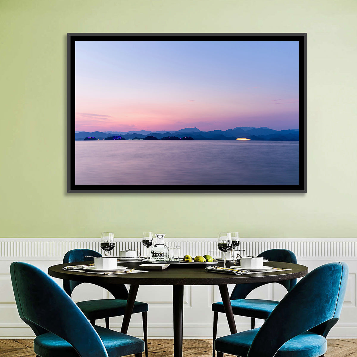 Hangzhou Thousand Island Lake at Dusk Wall Art