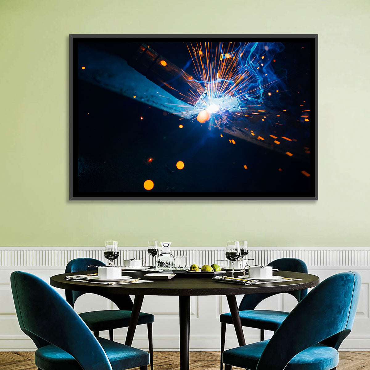 Molten Metal Sparks Wall Art