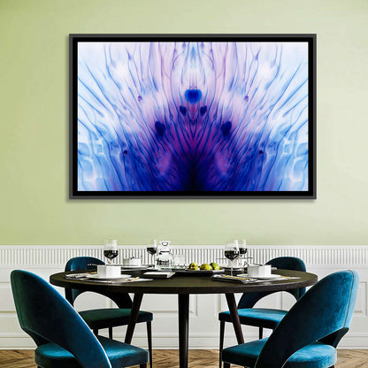 Mirrored Ink Splotch Abstract Wall Art