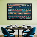 Aerial Freight Train Lines Wall Art