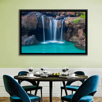 Waterfall Into Pool Wall Art