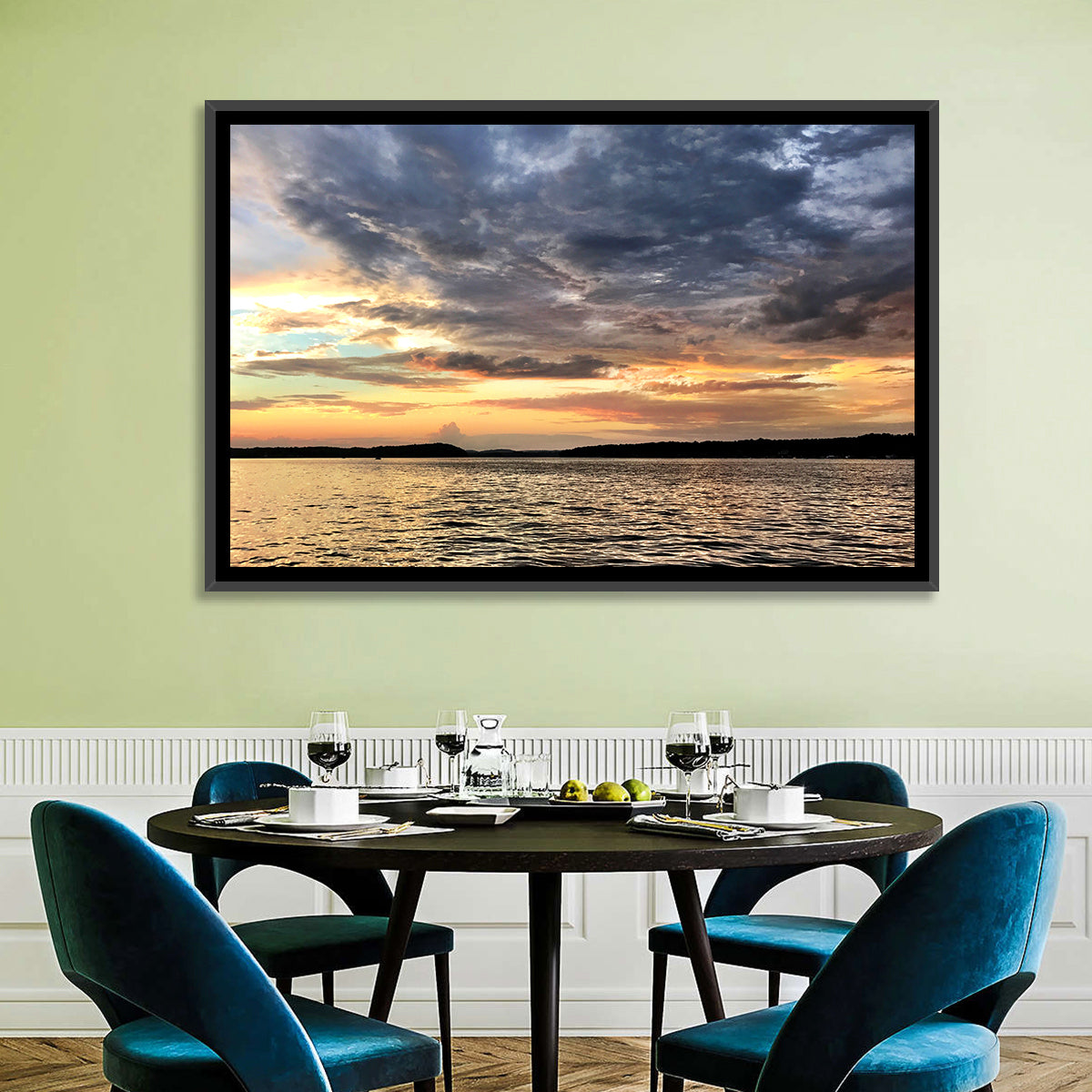 Lake Tillery Sunset Wall Art