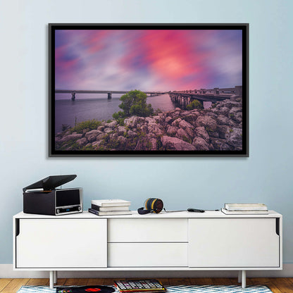 Amelia Island Sunset Bridge Wall Art