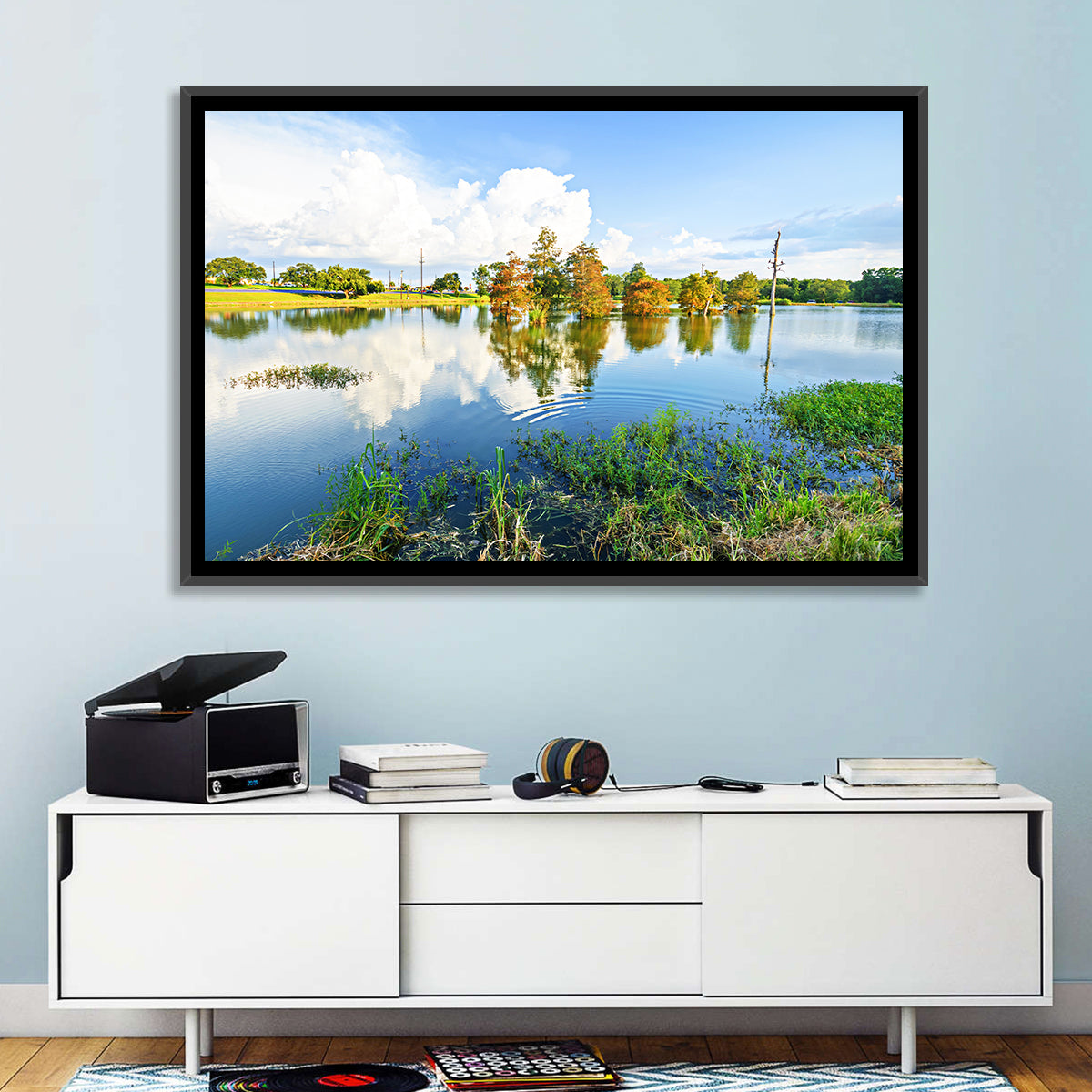 Lafayette Bayou Reflection Wall Art
