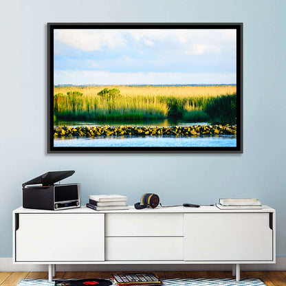 Louisiana Bayou Marsh at Golden Hour Wall Art