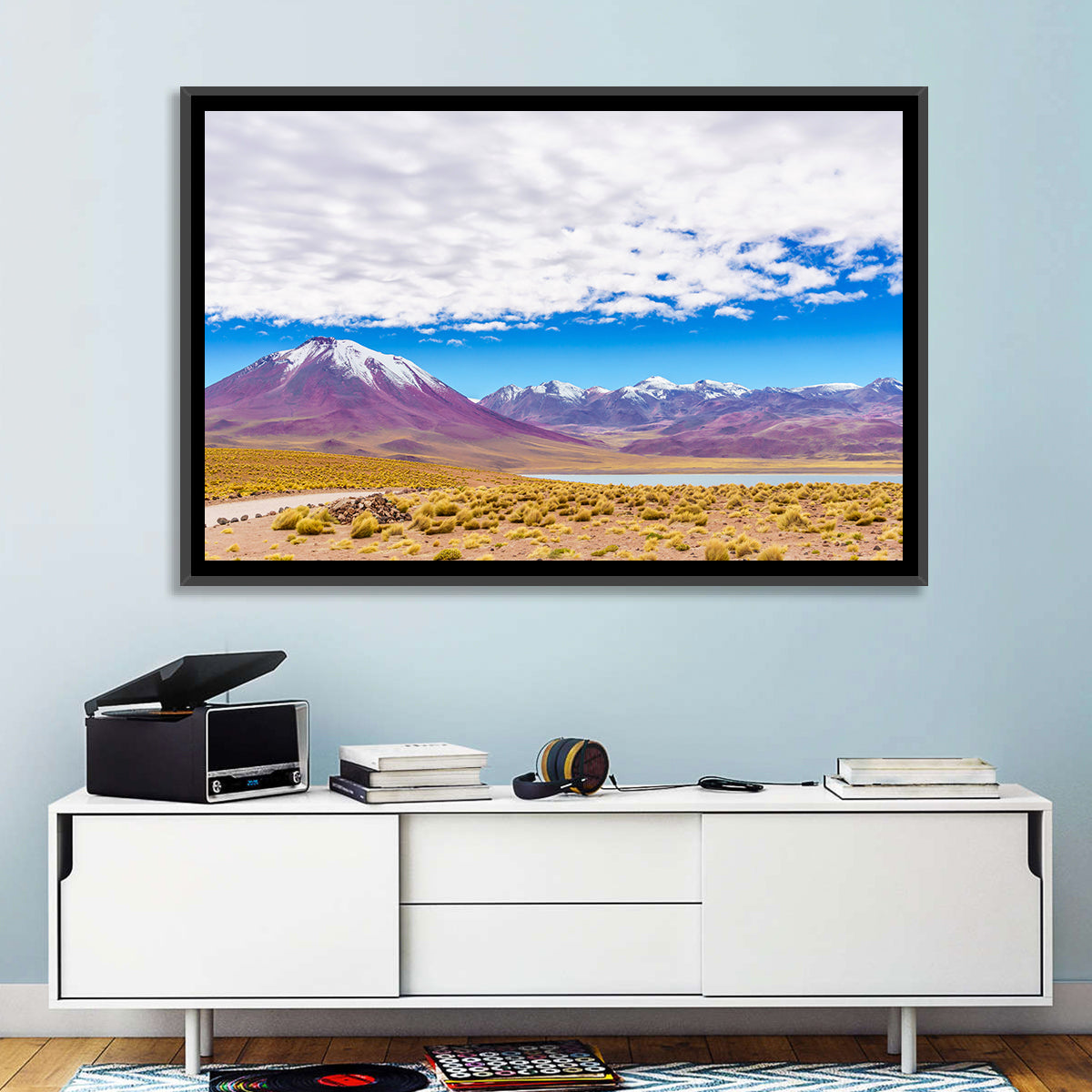 Lascar Snow-capped Volcano Wall Art