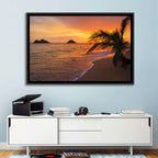 Lanikai Sunrise Over Na Mokulua Wall Art