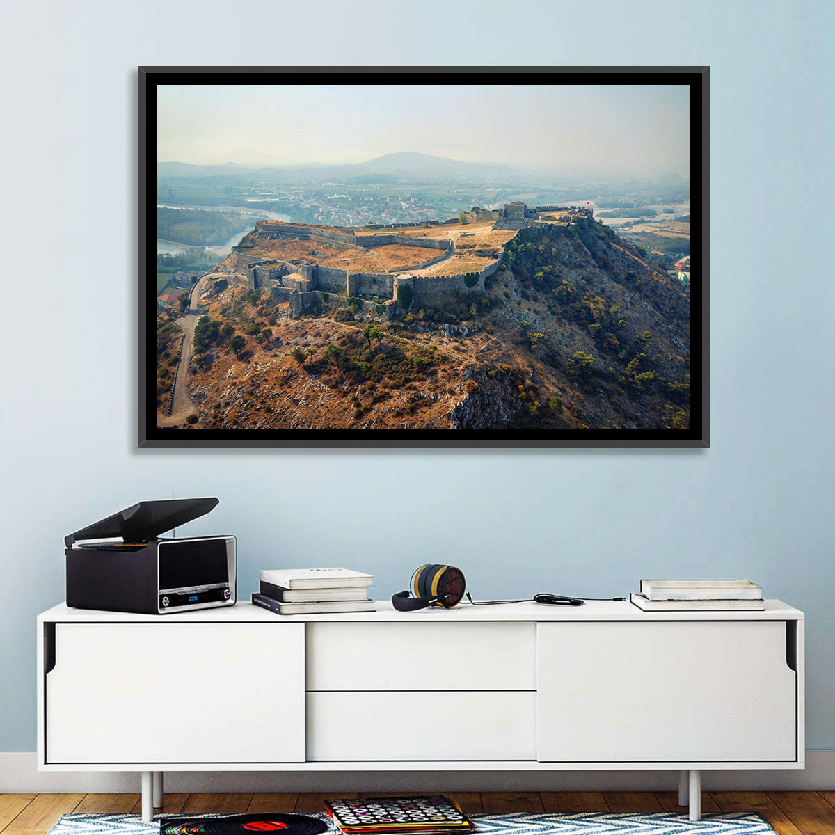 Rozafa Castle Aerial View Wall Art