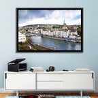 Limmat River at Fraumünster, Zurich Wall Art